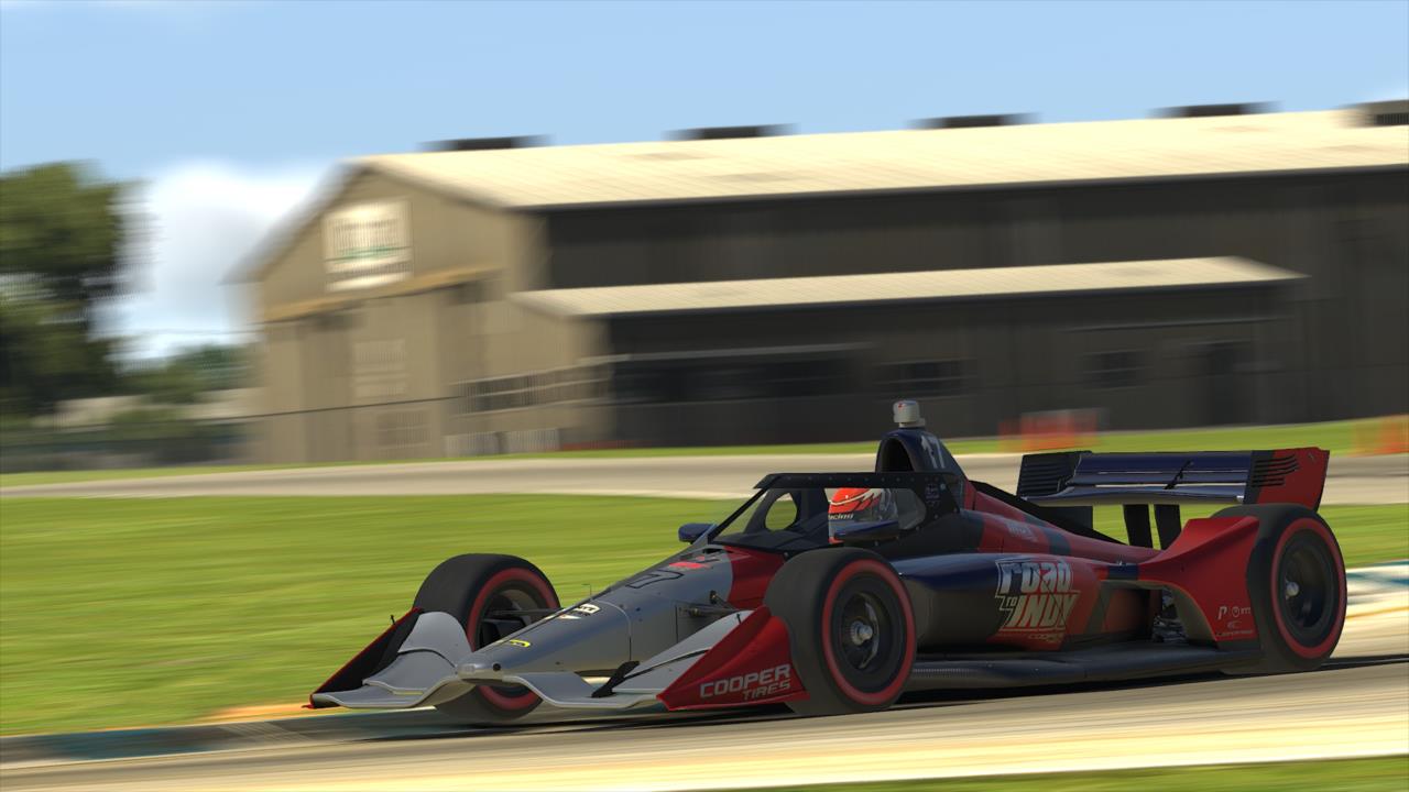 Indy Lights rookie Benjamin Pedersen on course during Race 3 of the INDYCAR iRacing Challenge Season 2 at the virtual Sebring International Raceway -- Photo by:  Photo Courtesy of iRacing